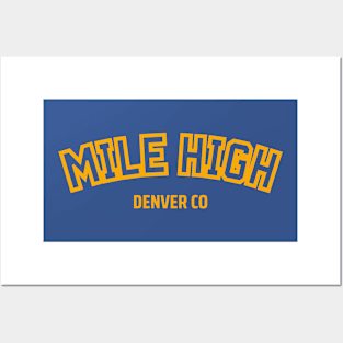 Mile High Denver Nuggets Basketball Team Posters and Art